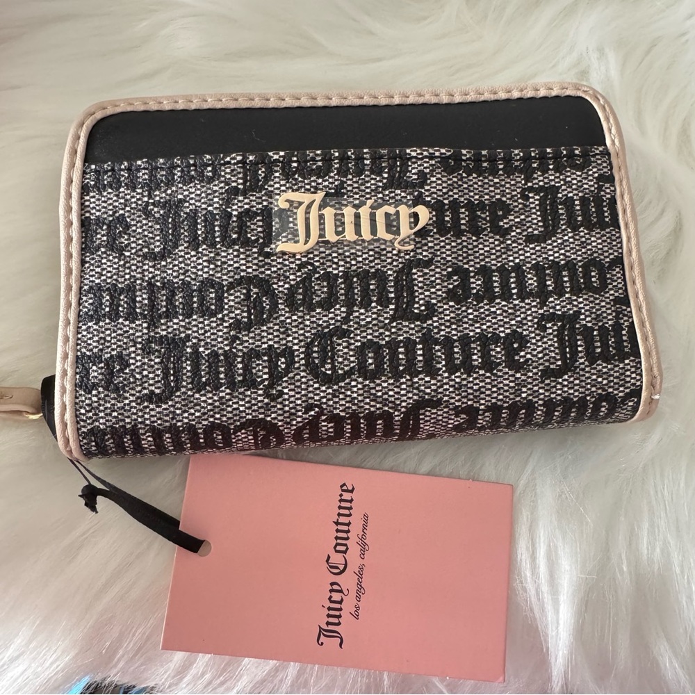 Juicy Couture Black and Cream Wallet